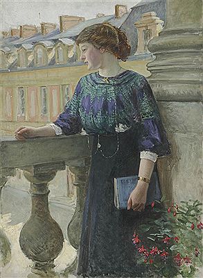 Marie-Louise, sœur de l'artiste, à Versailles