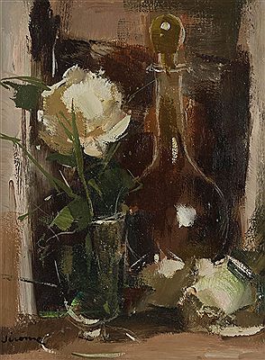 Sample artwork by Pierre Jerome (1905 - 1982), known for expressive still life, landscape and portrait painting, teaching - View similar artists and auction records