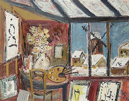 Montmartre, Moulin vue de l'atelier