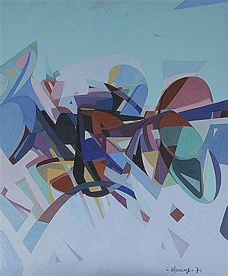 Composition abstraite by Carlo Marengio - Auction record, sale price, and art valuation. Compare with similar artists and explore comparable artworks.