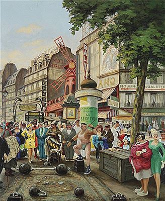 Paris, le Moulin Rouge et la place Blanche by Gaston Le Beuze - Auction record, sale price, and art valuation. Compare with similar artists and explore comparable artworks.