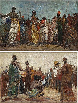 Scène de marché au Congo