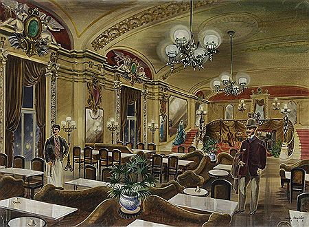 Gare de Lyon, le Train bleu by Emile Deschler - Auction record, sale price, and art valuation. Compare with similar artists and explore comparable artworks.