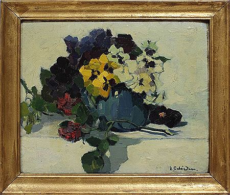 Impressionistisches Blumenstillleben by Emil Oelinden - Auction record, sale price, and art valuation. Compare with similar artists and explore comparable artworks.
