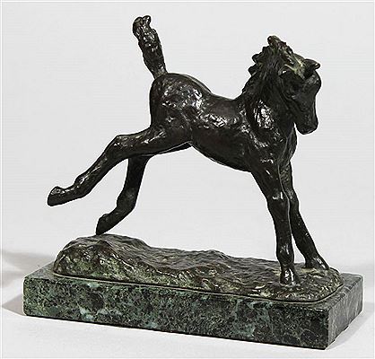 Springendes Fohlen by Antonin Mara - Auction record, sale price, and art valuation. Compare with similar artists and explore comparable artworks.