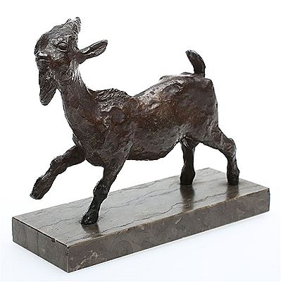 Zwergziegenbock (1942) by Georges van der Straeten - Auction record, sale price, and art valuation. Compare with similar artists and explore comparable artworks.