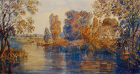 "Gibraltar Gardens, Norwich"and "The Back River, Norwich" (pair) by John Joseph Cotman - Auction record, sale price, and art valuation. Compare with similar artists and explore comparable artworks.