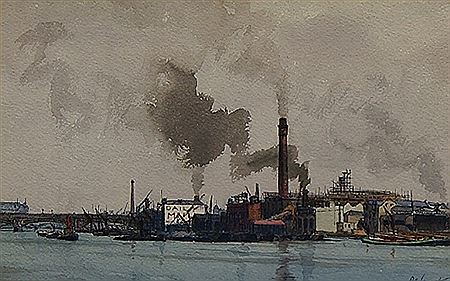 "View of the Thames from the North Bank" by Douglas Ion Smart - Auction record, sale price, and art valuation. Compare with similar artists and explore comparable artworks.