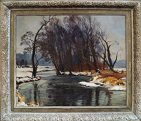 Winter River Scene