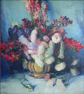 Gladiolas and Chrysanthemums