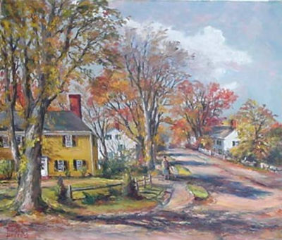 Maine Street in Autumn, Kennebunnk, ME