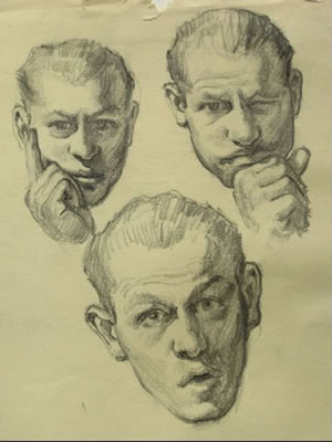Portrait of Lawrence Edwin Blazey: SELF-PORTRAITS
