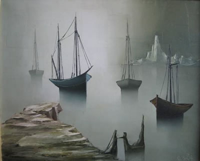 SHIPS OF FANTASY by Gilbert Bria - Auction record, sale price, and art valuation. Compare with similar artists and explore comparable artworks.