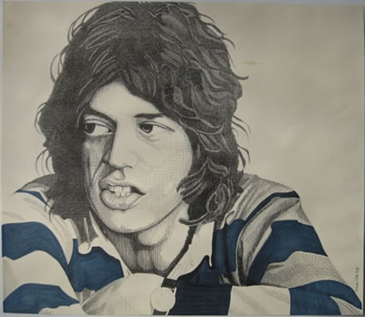 Mick Jagger by Robert Benson - Auction record, sale price, and art valuation. Compare with similar artists and explore comparable artworks.