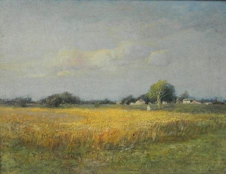 Wheat Field and Farm