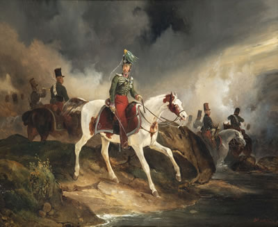 Le comte de Rugen Grosshof à cheval