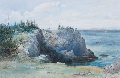 Sample artwork by William Cresswell (1818 or 1822 - 1888), known for sea-landscape, history, genre - View similar artists and auction records