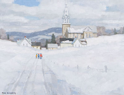 Quebec Village in Winter