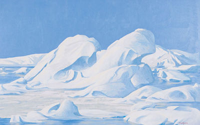 Sample artwork by Paul Rodrik (1915 - 1983), known for landscape, coastal view painting - View similar artists and auction records
