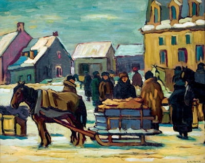 ST. ROCH'S MARKET, QUEBEC ABOUT 1930 by Kathleen Moir Morris - Auction record, sale price, and art valuation. Compare with similar artists and explore comparable artworks.