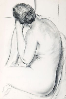 NUDE STUDY FROM BEHIND