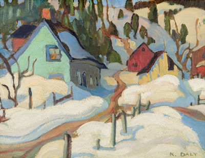 PETITE RIVIERE by Kathleen Frances (Pepper) Daly - Auction record, sale price, and art valuation. Compare with similar artists and explore comparable artworks.