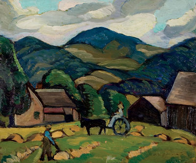 BACK ROAD, KNOWLTON, QUE by Sarah Margaret Armour Robertson - Auction record, sale price, and art valuation. Compare with similar artists and explore comparable artworks.