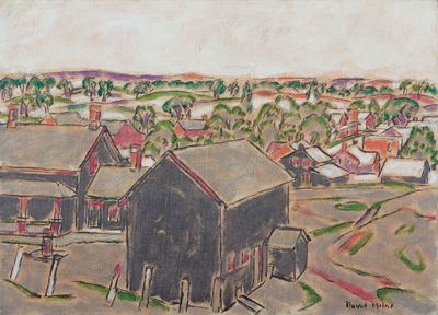 GREY VILLAGE by David Brown Milne - Auction record, sale price, and art valuation. Compare with similar artists and explore comparable artworks.