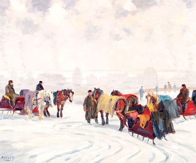 CABBIES ON STOP OF MOUNT ROYAL