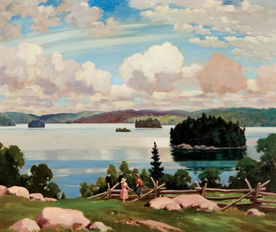 Sample artwork by Arthur A Drummond (1891 - 1977), known for graphic art, painting, magazine illustration - View similar artists and auction records