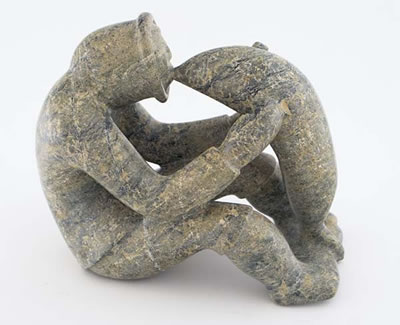 Sample artwork by Ningeoseak Peter (Born 1937), known for inuit sculpture - View similar artists and auction records