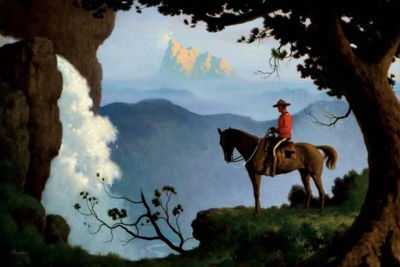 MOUNTIE ON HILLTOP VISTA