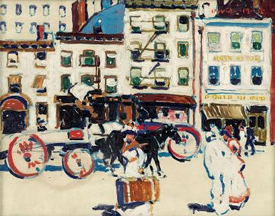WOMAN WITH SUITCASE