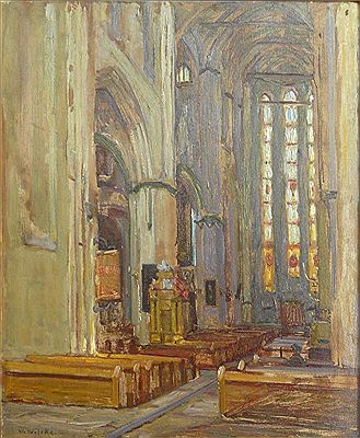 Innenraum der Kirche St. Marien in Rostock