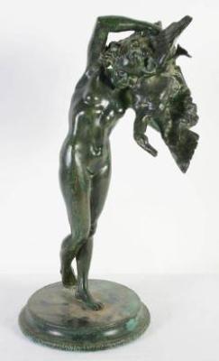 Nude Girl with Goose