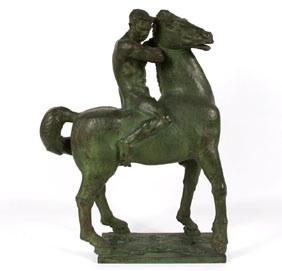 Nude Male on Horse by Robert Lohman - Auction record, sale price, and art valuation. Compare with similar artists and explore comparable artworks.