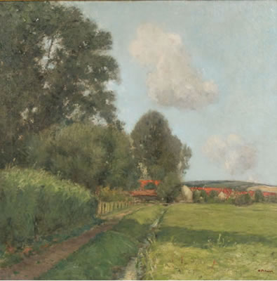 Lush summer landscape