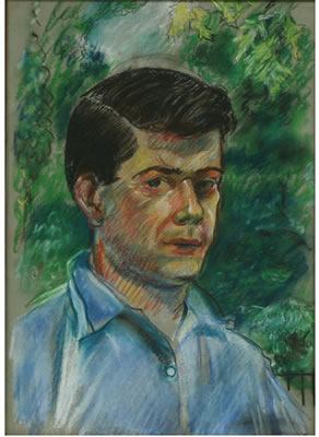 Portrait of Robert Lohman: Self-portrait