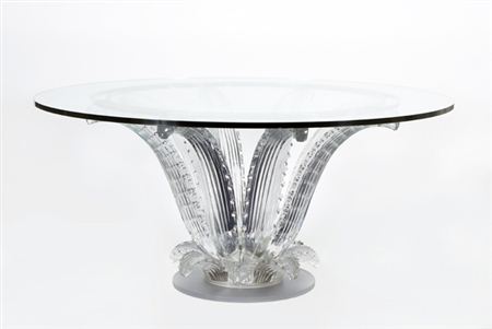 Lalique Art Glass "Cactus" Table
