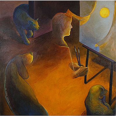 Portrait of Doris Vlasek-Hails: Artist's Self Portrait