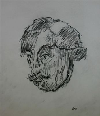 Portrait of Kyffin (Sir John) Williams: Self-portrait