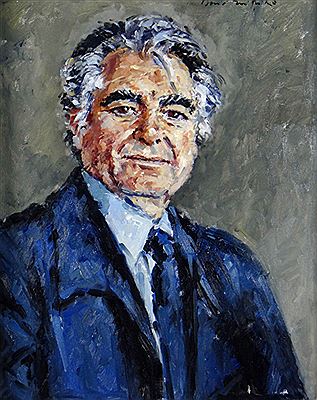 Head and shoulders portrait of Sir Geraint Evans