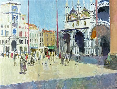 St Mark's Square, Venice by Howard Roberts - Auction record, sale price, and art valuation. Compare with similar artists and explore comparable artworks.