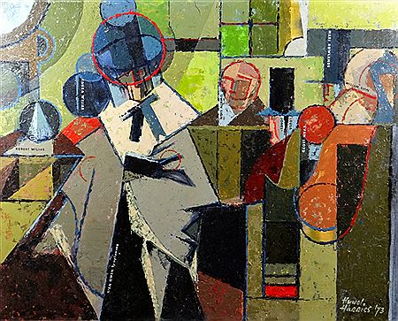 'Salem Revisited', semi-abstract interpretation of the iconic nineteenth century painting, 'Salem' by Curnow Vosper by Hywel Harries - Auction record, sale price, and art valuation. Compare with similar artists and explore comparable artworks.