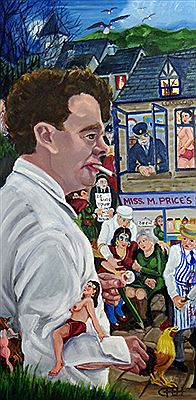 Depiction of Dylan Thomas' Under Milk Wood by Carl Hodgson - Auction record, sale price, and art valuation. Compare with similar artists and explore comparable artworks.