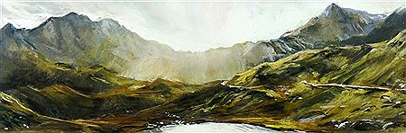 Dramatic Snowdon landscape