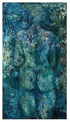 Portrait of Aileen Lipkin: Self portrait: nude study
