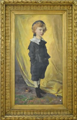 Portrait de jeune garçon by Antoine Joseph Bourlard - Auction record, sale price, and art valuation. Compare with similar artists and explore comparable artworks.
