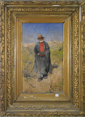 Paysan dans un paysage italien by Émile Verbrugge - Auction record, sale price, and art valuation. Compare with similar artists and explore comparable artworks.