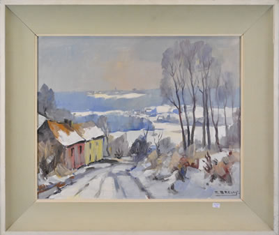 "Moustier sous la neige"